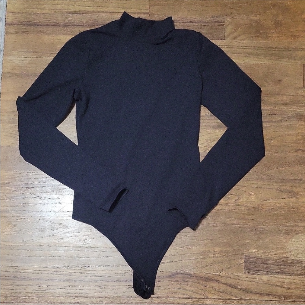 Abercrombie & Fitch Black Thong Bodysuit